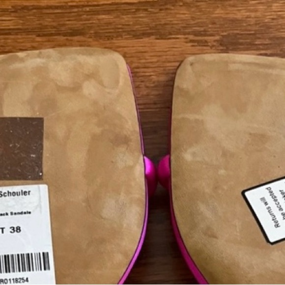 ‼️WOW‼️Proenza Schouler Square Strappy 90mm Sandals in Fuchsia - 8US/38EU 💕💕 - Picture 3 of 16